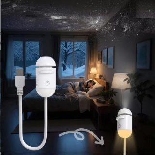 Mini Galaxy Star Projector Night Light - USB Nebula Ceiling LED Lamp, Starry Sky Ambient Light for Bedroom & Party