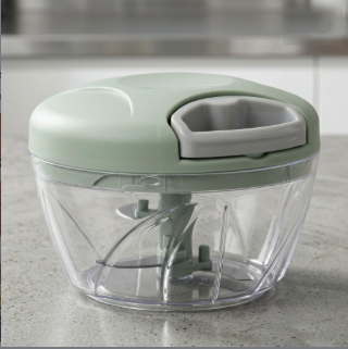 Manual Meat Mincer & Vegetable Chopper – Rotate Garlic Press Crusher, Multi-Purpose Kitchen Tool for Meat, Garlic, Onion & Veggies