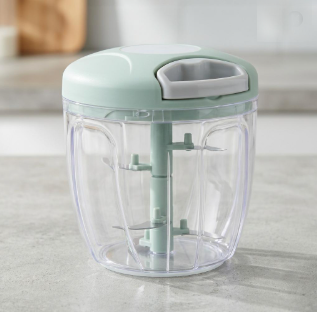 Manual Meat Mincer & Vegetable Chopper – Rotate Garlic Press Crusher, Multi-Purpose Kitchen Tool for Meat, Garlic, Onion & Veggies
